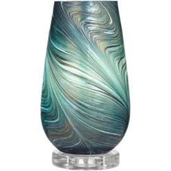 360 Lighting Carmen Modern Coastal Accent Table Lamps 12 1/2" High Set Of 2 Green Art Glass Shade For Bedroom Bedside Nightstand Office 14 360 Lighting Carmen Modern Coastal Accent Table Lamps 12 1/2" High Set Of 2 Green Art Glass Shade For Bedroom Bedside Nightstand Office -Selected Home Furnishings Store GUEST beb1cd8b e3eb 40ee 80e2 b74c369dda15