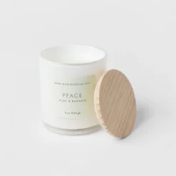 Wood Lidded Glass Wellness Peace Candle - Threshold™ 7 Wood Lidded Glass Wellness Peace Candle - Threshold™ -Selected Home Furnishings Store GUEST bfba68e8 cc78 4ace a5b3 0a0fdc333f59