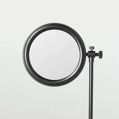 Two-Sided Vanity Mirror With Tray Base Matte Black - Hearth & Hand™ With Magnolia 4 Two-Sided Vanity Mirror With Tray Base Matte Black - Hearth & Hand™ With Magnolia - Image 2