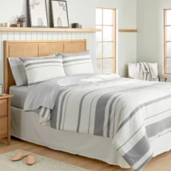 Herringbone Stripe Comforter & Sham Set Sour Cream/Railroad Gray 8 Herringbone Stripe Comforter & Sham Set Sour Cream/Railroad Gray -Selected Home Furnishings Store GUEST c1de9510 0cb1 4d6a 8f79 c0da648367c9