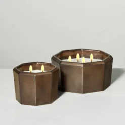 Octagonal Ceramic Cashmere & Suede Fall Jar Candle Metallic Bronze - Hearth & Hand™ With Magnolia 9 Octagonal Ceramic Cashmere & Suede Fall Jar Candle Metallic Bronze - Hearth & Hand™ With Magnolia -Selected Home Furnishings Store GUEST c2d76d0f 821b 4b02 b2fe 1a79665ccca4 2