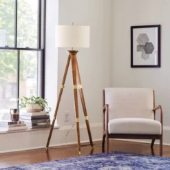 Oak Wood Tripod Floor Lamp Dark Brown - Threshold™ 18 Oak Wood Tripod Floor Lamp Dark Brown - Threshold™ -Selected Home Furnishings Store GUEST c2f8f53a ec73 4620 85f4 88ec9ed0366f