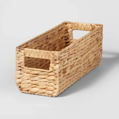 Woven Water Hyacinth Rectangular Basket - Brightroom™ 8 Woven Water Hyacinth Rectangular Basket - Brightroom™ - Image 6