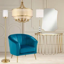 Possini Euro Design Kinsey Modern Torchiere Floor Lamp 72 1/2" Tall Brass Gold Metal Stone Pattern Crystal Glass Shade For Living Room Office House 17 Possini Euro Design Kinsey Modern Torchiere Floor Lamp 72 1/2" Tall Brass Gold Metal Stone Pattern Crystal Glass Shade For Living Room Office House -Selected Home Furnishings Store GUEST c3f945ff 437c 49d5 be44 0cc18be22c53