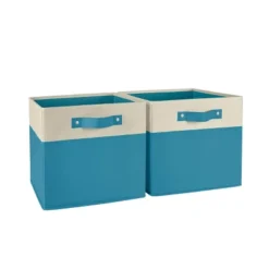 2pc Kids' 10.5" Two-Toned Folding Storage Bin Set - RiverRidge Home 32 2pc Kids' 10.5" Two-Toned Folding Storage Bin Set - RiverRidge Home -Selected Home Furnishings Store GUEST c40a94f3 f12a 4807 9171 c1cb37f86683