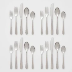 20pc Harrington Flatware Set Silver - Threshold™ 7 20pc Harrington Flatware Set Silver - Threshold™ -Selected Home Furnishings Store GUEST c415e3b7 a834 4e6d 9a1e ec219535a2d0