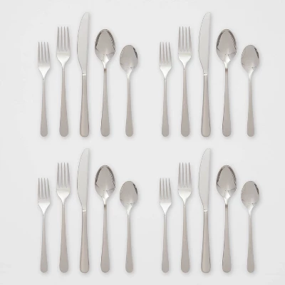 20pc Harrington Flatware Set Silver - Threshold™ 5 20pc Harrington Flatware Set Silver - Threshold™ - Image 3
