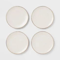 4pk Ceramic App Dining Plates Ivory/Gold - Threshold™ 5 4pk Ceramic App Dining Plates Ivory/Gold - Threshold™ -Selected Home Furnishings Store GUEST c41fd338 9b7e 4914 8b60 3094f7097daa
