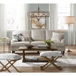 Possini Euro Design Cadence Modern Floor Lamp Standing 62" Tall Crystal Glass Column Satin Brass Linen Drum Shade For Living Room Bedroom Office House 16 Possini Euro Design Cadence Modern Floor Lamp Standing 62" Tall Crystal Glass Column Satin Brass Linen Drum Shade For Living Room Bedroom Office House -Selected Home Furnishings Store GUEST c62cd808 99b9 4503 8d86 d6b999d99f7c