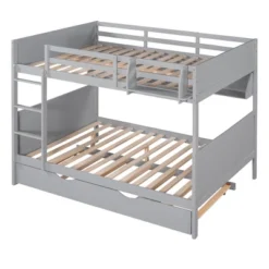 Separable Full-Over-Full Bunk Bed With Twin Size Trundle And Bookshelf - ModernLuxe 16 Separable Full-Over-Full Bunk Bed With Twin Size Trundle And Bookshelf - ModernLuxe -Selected Home Furnishings Store GUEST c6442f8c 87ab 4462 b294 53853d968072