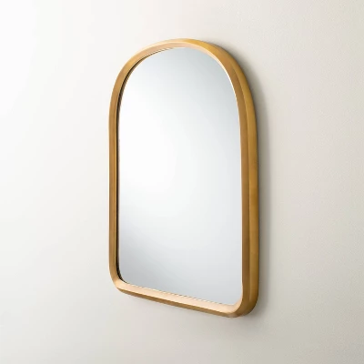 Arched Metal Frame Mirror Brass Finish - Hearth & Hand™ With Magnolia 4 Arched Metal Frame Mirror Brass Finish - Hearth & Hand™ With Magnolia - Image 2