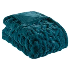 50"x60" Ruched Faux Fur Throw Blanket - Madison Park 29 50"x60" Ruched Faux Fur Throw Blanket - Madison Park -Selected Home Furnishings Store GUEST ca5df139 eaf0 4665 a18e b37bf1d74d01