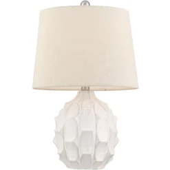 360 Lighting Ellen 21" High Sculptured Small Mid Century Modern Coastal Accent Table Lamp White Ceramic Single Living Room Bedroom Bedside Nightstand 15 360 Lighting Ellen 21" High Sculptured Small Mid Century Modern Coastal Accent Table Lamp White Ceramic Single Living Room Bedroom Bedside Nightstand -Selected Home Furnishings Store GUEST cb631873 f72b 4b19 814c 5acd13c471b0