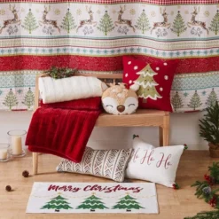 Comet & Cupid Holiday Decorative Pillow Beige - Merry & Bright -Selected Home Furnishings Store GUEST ce754c55 daa6 4daa 81d3 a259692d1021