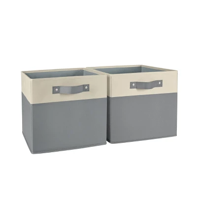 2pc Kids' 10.5" Two-Toned Folding Storage Bin Set - RiverRidge Home 13 2pc Kids' 10.5" Two-Toned Folding Storage Bin Set - RiverRidge Home - Image 11