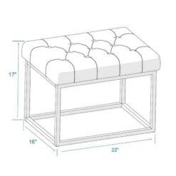 Trubeck Tufted Metal Base Ottoman Faux Leather - Threshold™ 11 Trubeck Tufted Metal Base Ottoman Faux Leather - Threshold™ -Selected Home Furnishings Store GUEST d17719f8 668a 4aa2 a474 ca4180dd0d04