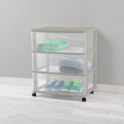 3 Drawer Wide Cart Spaceship Gray - Brightroom™ 6 3 Drawer Wide Cart Spaceship Gray - Brightroom™ -Selected Home Furnishings Store GUEST d30a3cc4 d766 4924 b601 161774844dca
