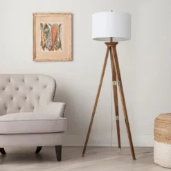 Oak Wood Tripod Floor Lamp Dark Brown - Threshold™ 14 Oak Wood Tripod Floor Lamp Dark Brown - Threshold™ -Selected Home Furnishings Store GUEST d3917c30 06bc 4e53 8f5b 79284decaeb6