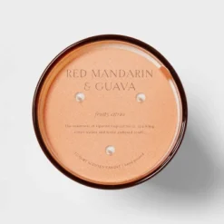 Colored Vase Glass With Dustcover Mandarin & Guava Candle Orange - Threshold™ 12 Colored Vase Glass With Dustcover Mandarin & Guava Candle Orange - Threshold™ -Selected Home Furnishings Store GUEST d3b0111f a038 45b0 94b7 4c6c85a435e3