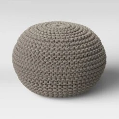 Cloverly Chunky Knit Pouf - Threshold 15 Cloverly Chunky Knit Pouf - Threshold -Selected Home Furnishings Store GUEST d67e103f fddb 43d9 a8d7 889b65076af1