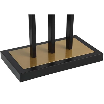 Possini Euro Design Acadia Modern Floor Lamp 71" Tall Black Warm Gold Metal 3 Light Frosted White Glass Globe Shade For Living Room Bedroom Office 6 Possini Euro Design Acadia Modern Floor Lamp 71" Tall Black Warm Gold Metal 3 Light Frosted White Glass Globe Shade For Living Room Bedroom Office - Image 4