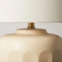 Faceted Ceramic Table Lamp Taupe/Cream (Includes LED Light Bulb) - Hearth & Hand™ With Magnolia 7 Faceted Ceramic Table Lamp Taupe/Cream (Includes LED Light Bulb) - Hearth & Hand™ With Magnolia -Selected Home Furnishings Store GUEST da8e631d bb1b 4505 abbc ceff25417c31