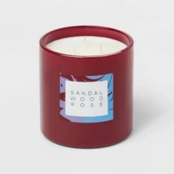 28oz Glass Sandalwood Rose Candle Burgundy - Opalhouse™ 6 28oz Glass Sandalwood Rose Candle Burgundy - Opalhouse™ -Selected Home Furnishings Store GUEST dc9462cb 7688 4057 baa8 19b967ae702e