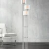 Possini Euro Design Athena Modern Floor Lamp 72" Tall Brushed Nickel 4 Light Tree Clear Outer Opal Inner Double Glass Shade For Living Room Bedroom 1 Possini Euro Design Athena Modern Floor Lamp 72" Tall Brushed Nickel 4 Light Tree Clear Outer Opal Inner Double Glass Shade For Living Room Bedroom -Selected Home Furnishings Store GUEST ddfd11b8 bfd2 43f0 8ed7 3572730fd4c9