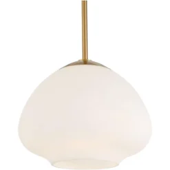 Possini Euro Design Orilla Brass Mini Pendant Light 11 3/4" Wide Mid Century Modern White Opal Glass Shade For Dining Room House Foyer Kitchen Island 9 Possini Euro Design Orilla Brass Mini Pendant Light 11 3/4" Wide Mid Century Modern White Opal Glass Shade For Dining Room House Foyer Kitchen Island -Selected Home Furnishings Store GUEST dec01b0b de37 4466 ad3b 30e2c22b8b3d
