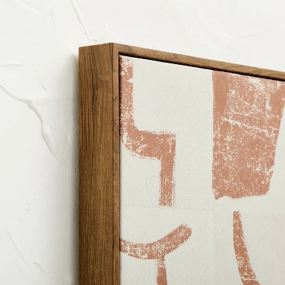 30" X 24" Painted Look Pattern Framed Canvas - Opalhouse™ Designed With Jungalow™ 4 30" X 24" Painted Look Pattern Framed Canvas - Opalhouse™ Designed With Jungalow™ - Image 2