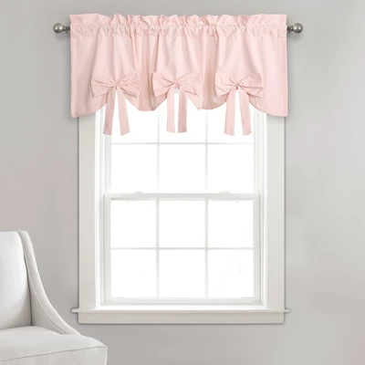 18"x52" Melody Bow Valance Blush - Lush Décor 5 18"x52" Melody Bow Valance Blush - Lush Décor - Image 3