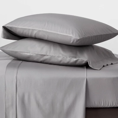 800 Thread Count Solid Sheet Set - Threshold™ 3 800 Thread Count Solid Sheet Set - Threshold™