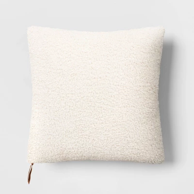 Oversized Teddy Boucle Toss Square Throw Pillow - Threshold™ 6 Oversized Teddy Boucle Toss Square Throw Pillow - Threshold™ - Image 4