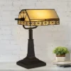 Hastings Home Tiffany Style Bankers LED Desk Lamp – 16" High, Dark Brown 2 Hastings Home Tiffany Style Bankers LED Desk Lamp – 16" High, Dark Brown -Selected Home Furnishings Store GUEST e093c69c e6d4 4837 8039 f9be9ce37045