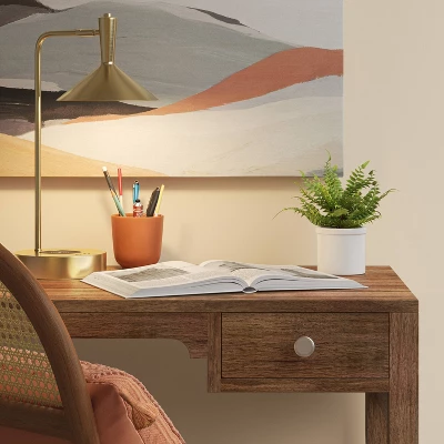 LED Wireless Charging Task Lamp With USB Brass (Includes LED Light Bulb) - Threshold™ 4 LED Wireless Charging Task Lamp With USB Brass (Includes LED Light Bulb) - Threshold™ - Image 2