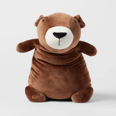 Bear Weighted Plush Kids' Throw Pillow Brown - Pillowfort™ 5 Bear Weighted Plush Kids' Throw Pillow Brown - Pillowfort™ - Image 3