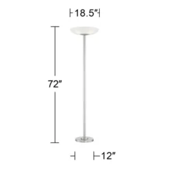 Possini Euro Design Meridian Light Blaster Modern Torchiere Floor Lamp 72" Tall Brushed Nickel LED Frosted Glass Shade For Living Room Bedroom Office 14 Possini Euro Design Meridian Light Blaster Modern Torchiere Floor Lamp 72" Tall Brushed Nickel LED Frosted Glass Shade For Living Room Bedroom Office -Selected Home Furnishings Store GUEST e1694616 6618 4ddf a110 547269b9f2f9