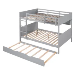 Separable Full-Over-Full Bunk Bed With Twin Size Trundle And Bookshelf - ModernLuxe 18 Separable Full-Over-Full Bunk Bed With Twin Size Trundle And Bookshelf - ModernLuxe -Selected Home Furnishings Store GUEST e3bc7950 7611 441a 91a3 111586835edb