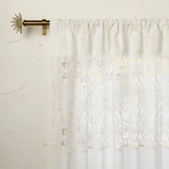 1pc Sheer Banded Geo Macrame Window Curtain Panel White - Opalhouse™ Designed With Jungalow™ 9 1pc Sheer Banded Geo Macrame Window Curtain Panel White - Opalhouse™ Designed With Jungalow™ -Selected Home Furnishings Store GUEST e45ca8b5 c8fb 4bcd 9418 e1344d66992c
