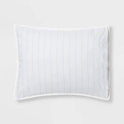 Reversible Cotton Stripe Quilt Sham - Threshold™ 5 Reversible Cotton Stripe Quilt Sham - Threshold™ - Image 3