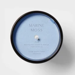 Colored Vase Glass With Dustcover Marine Moss Candle Blue - Threshold™ 11 Colored Vase Glass With Dustcover Marine Moss Candle Blue - Threshold™ -Selected Home Furnishings Store GUEST e5035607 20cd 4e66 bc9b 502503c48b69