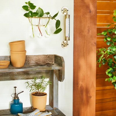 Brass Outdoor Weather Thermometer - Hearth & Hand™ With Magnolia -Selected Home Furnishings Store GUEST e6d66feb bf24 469a b9d7 5a2c029b1c0e