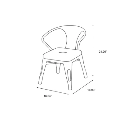 Set Of 2 Harper & Hudson Kids' Metal Activity Chairs - ACEssentials 9 Set Of 2 Harper & Hudson Kids' Metal Activity Chairs - ACEssentials - Image 7