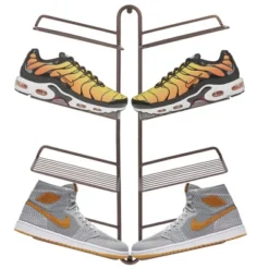 MDesign Metal Shoe Display & Storage Rack, 4 Tier, Wall Mount 19 MDesign Metal Shoe Display & Storage Rack, 4 Tier, Wall Mount -Selected Home Furnishings Store GUEST e7e72ea2 63ba 4a7b 8803 bccd233dde4f