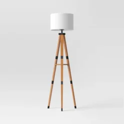 Tripod Floor Lamp With Shelf Brown Wood - Threshold™ 11 Tripod Floor Lamp With Shelf Brown Wood - Threshold™ -Selected Home Furnishings Store GUEST ea3ba26a 585d 476c be10 3b33e5b59195
