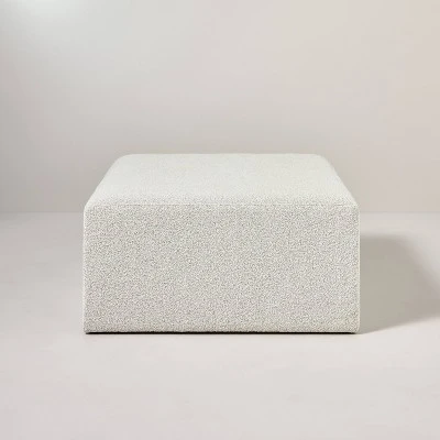 Boucle Upholstered Square Cocktail Ottoman - Hearth & Hand™ With Magnolia 4 Boucle Upholstered Square Cocktail Ottoman - Hearth & Hand™ With Magnolia - Image 2