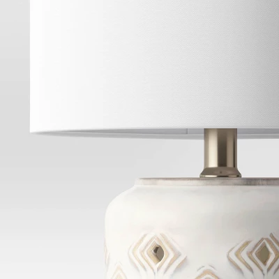 Diamond Cutout Table Lamp With Lit Base - Opalhouse™ 5 Diamond Cutout Table Lamp With Lit Base - Opalhouse™ - Image 3