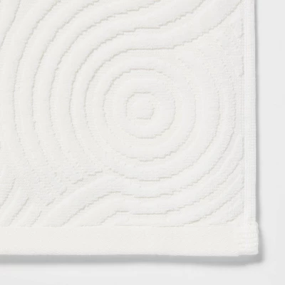 Cloud Geo Towel White - Threshold™ 4 Cloud Geo Towel White - Threshold™ - Image 2
