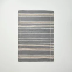 Wool Blend Variegated Stripe Area Rug Dark Gray - Hearth & Hand™ With Magnolia 15 Wool Blend Variegated Stripe Area Rug Dark Gray - Hearth & Hand™ With Magnolia -Selected Home Furnishings Store GUEST ed90b234 077e 454c 8d98 a788492a1a64
