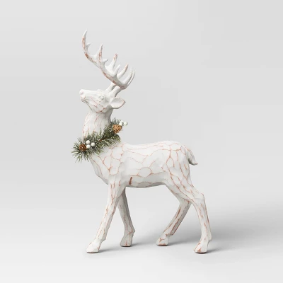 18" Standing Reindeer Animal Sculpture - Wondershop™ White 4 18" Standing Reindeer Animal Sculpture - Wondershop™ White - Image 2